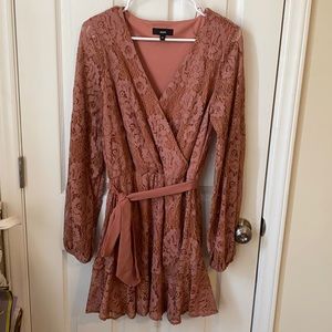 Aeom Blush Dress - Lace - Size Medium